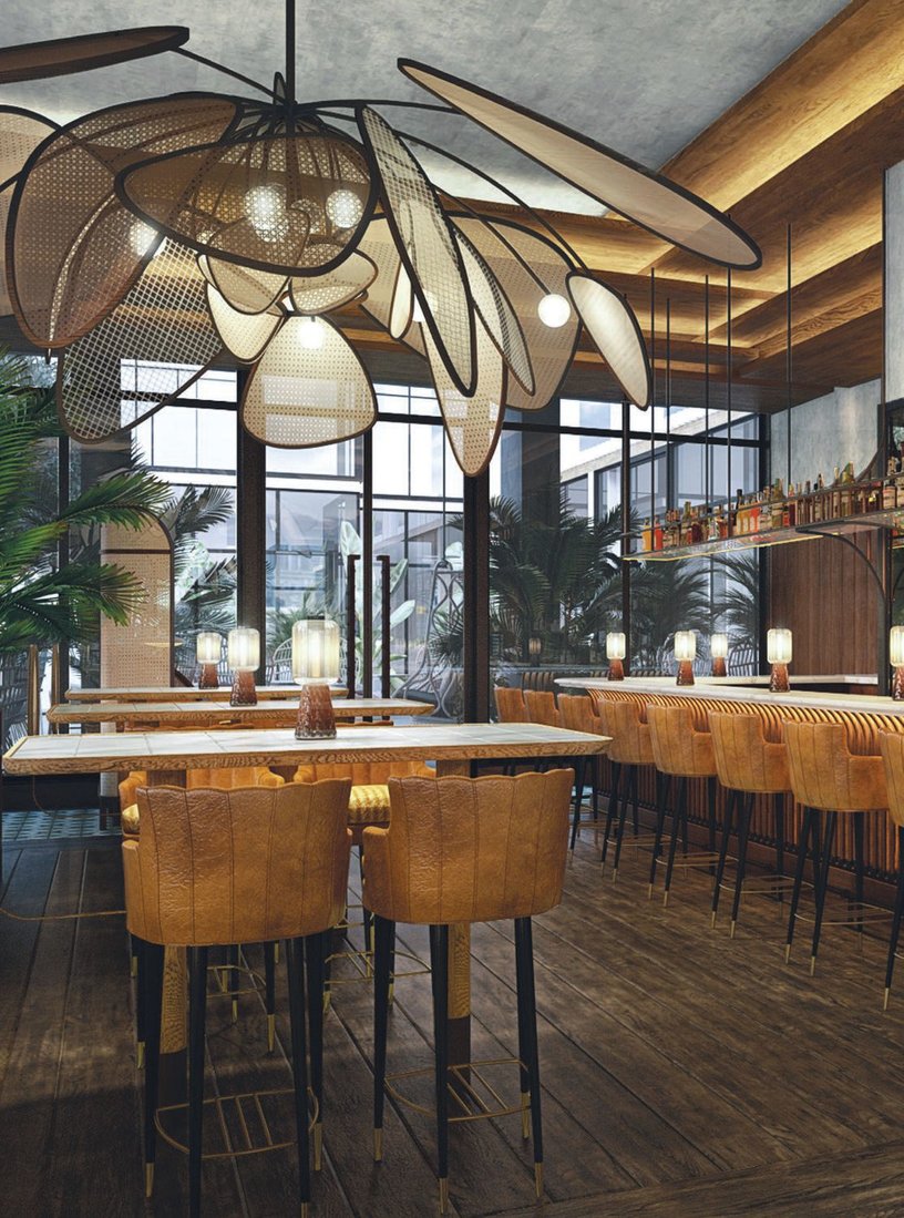 The chic interior of Ember Grill, courtesy of design group Studio Munge PHOTO: BY MENIN