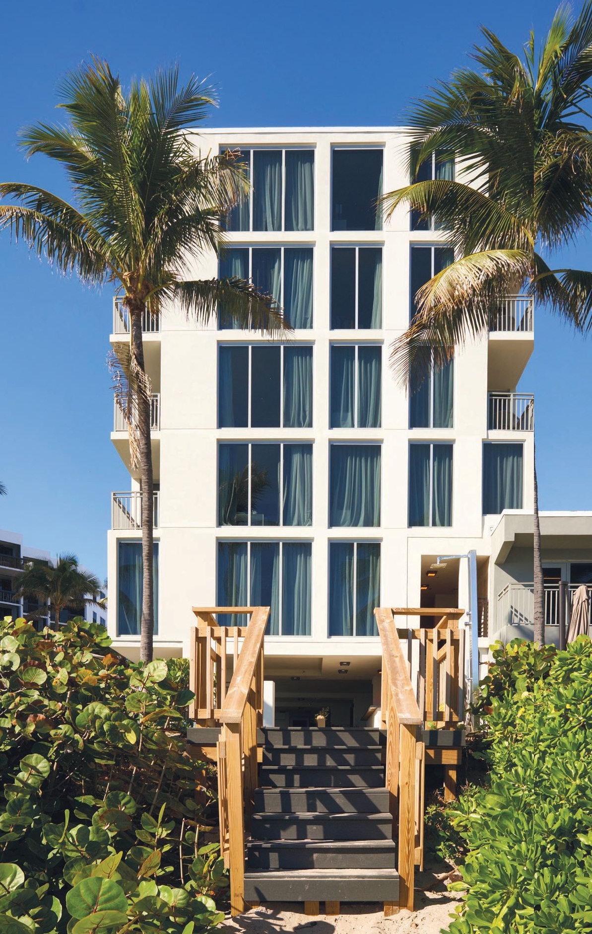 The boutique hotel has 72 guest rooms and suites, many with ocean views. PHOTO COURTESY OF HILLSBORO BEACH RESORT