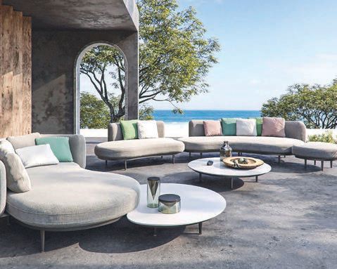 The Royal Botania Organix outdoor lounges at Clima Home PHOTO COURTESY OF BRANDS