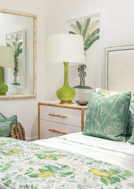 Matouk bed linens in the Schumacher print at Hive. PHOTO COURTESY OF BRANDS