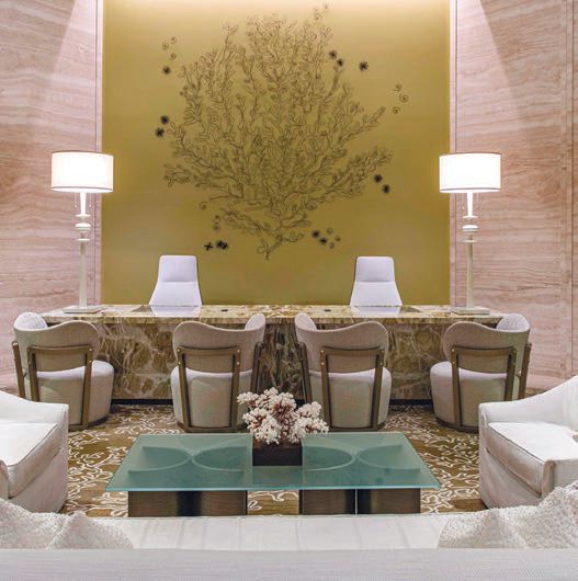 The spa lobby PHOTO COURTESY OF THE ST. REGIS BAL HARBOUR