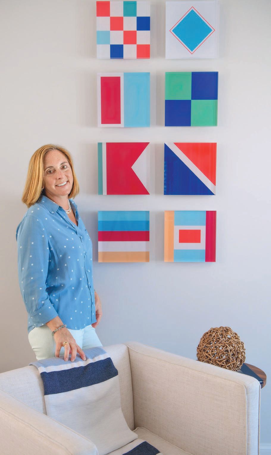 Artist Susan Currie with her Charmcodes collection in West Palm Beach PHOTO COURTESY OF SUSAN CURRIE